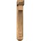 Ekena Millwork Imperial Arts and Crafts Smooth Bracket w/ Offset Brace, Western Red Cedar, 5 1/2"W x 22"D x 34"H BKT0604X22X34IMP03SWR - alternate 2